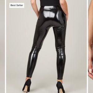 SPANX faux patent leather leggings
